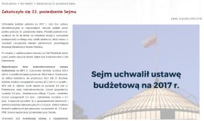 Nocna akcja policji przed Sejmem. W sali obrad wygaszono światła. Budżet na 2017 r. przyjęty w zastępczej sali!
