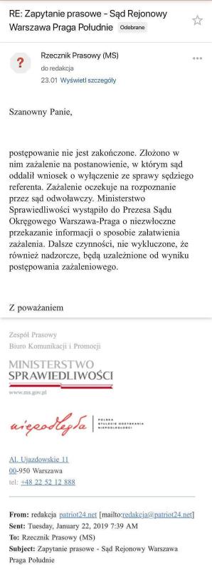 Jest kontrola, będzie apelacja i nadzór! Minister Sprawiedliwości błyskawicznie zareagował na nagłośniony przez nas skandal sędzi Małgorzaty Orzech-Placek z Warszawy. Ukrywa przed prawem młodocianych nożowników! W tym jednego leczącego się psychiatrycznie!