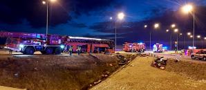 Tragiczny wypadek ukraińskiego autokaru w na autostradzie A4 w Lutkowie