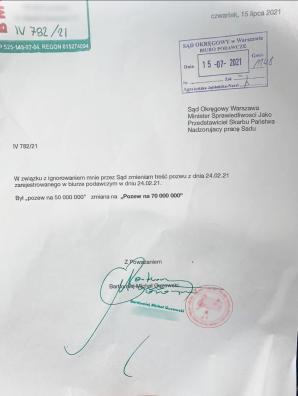[VIDEO] TOGI BEZ SUMIEŃ: Do 70 mln zł zwiększa roszczenie wobec Skarbu Państwa ojciec pozbawiony przez warszawskiego sędziego Tomasza Jaskłowskiego kontaktu z dzieckiem! Mimo posiadania pełnej władzy rodzicielskiej!