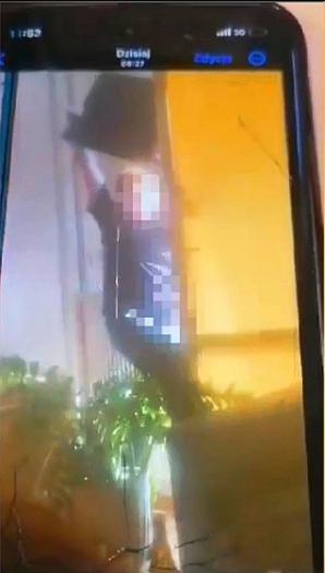 [VIDEO] Obywatel USA wyrzucił telewizor z czwartego piętra wprost pod nogi przechodzącego ojca z małym dzieckiem