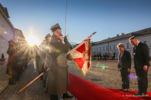 [VIDEO] O współpracy w czasie wojny na Ukrainie prezydenci Polski i Szwajcarii w Warszawie 