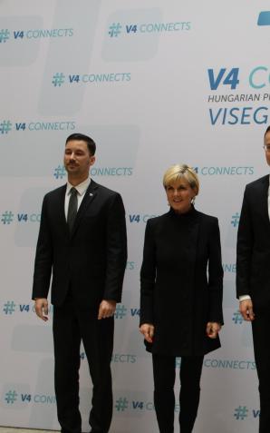 Spotkanie szefów dyplomacji państw Grupy Wyszehradzkiej i Australii w Budapeszcie