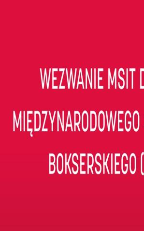 Stanowcze Nie Ministra Sportu i Rekreacji dla sportowców z Białorusi i Rosji  