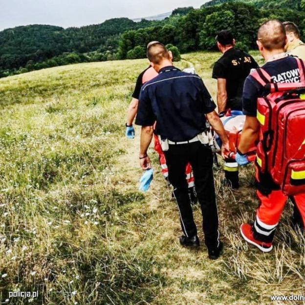[VIDEO] Jaworscy policjanci pomogli w akcji ratowniczej