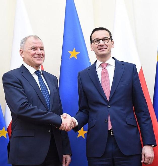 Premier Mateusz Morawiecki spotkał się z komisarzem UE ds. zdrowia i bezpieczeństwa żywności