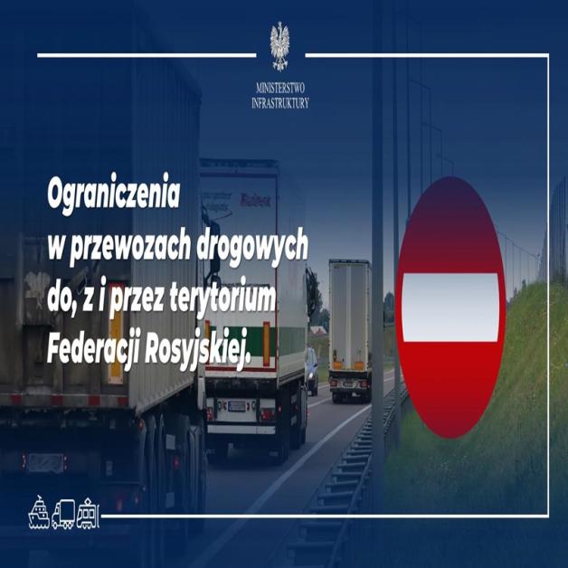 Ograniczenia w przewozach drogowych do, z i przez terytorium Federacji Rosyjskiej
