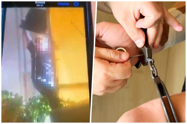 [VIDEO] Obywatel USA wyrzucił telewizor z czwartego piętra wprost pod nogi przechodzącego ojca z małym dzieckiem